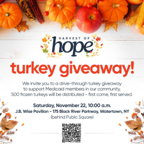 NY Harvest of Hope Turkey Giveaway